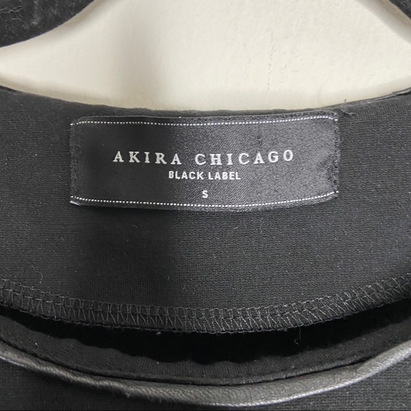 Akira Black Label Mini Dress Bodycon Gold wrist S - Picture 4 of 7